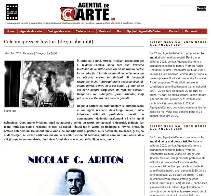 „Cele unsprezece lovituri (de șurubelniță)”…